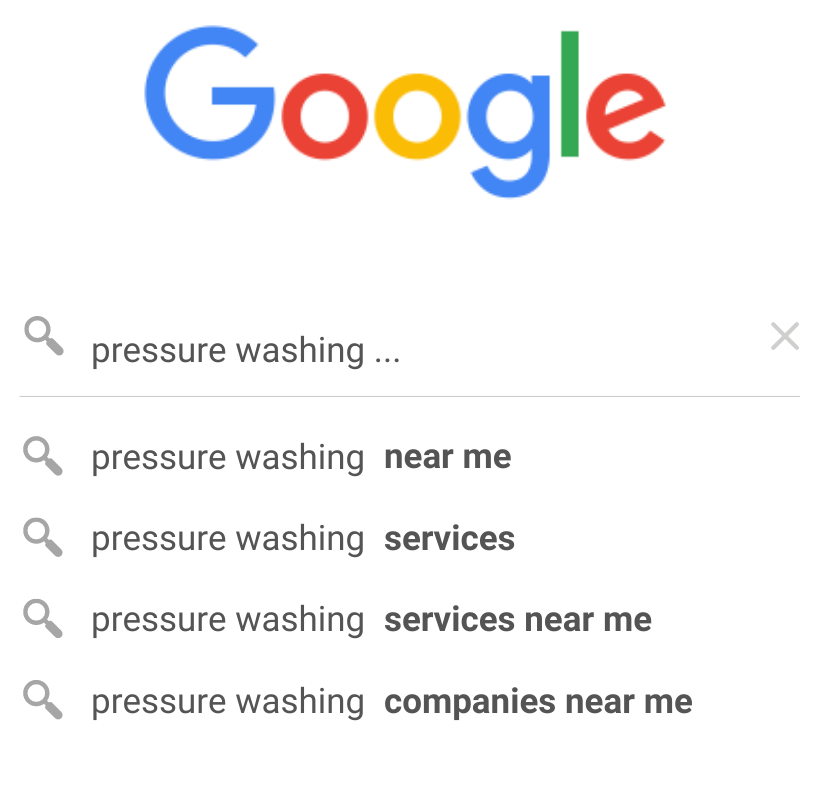 Google Search Power Wash Bullies