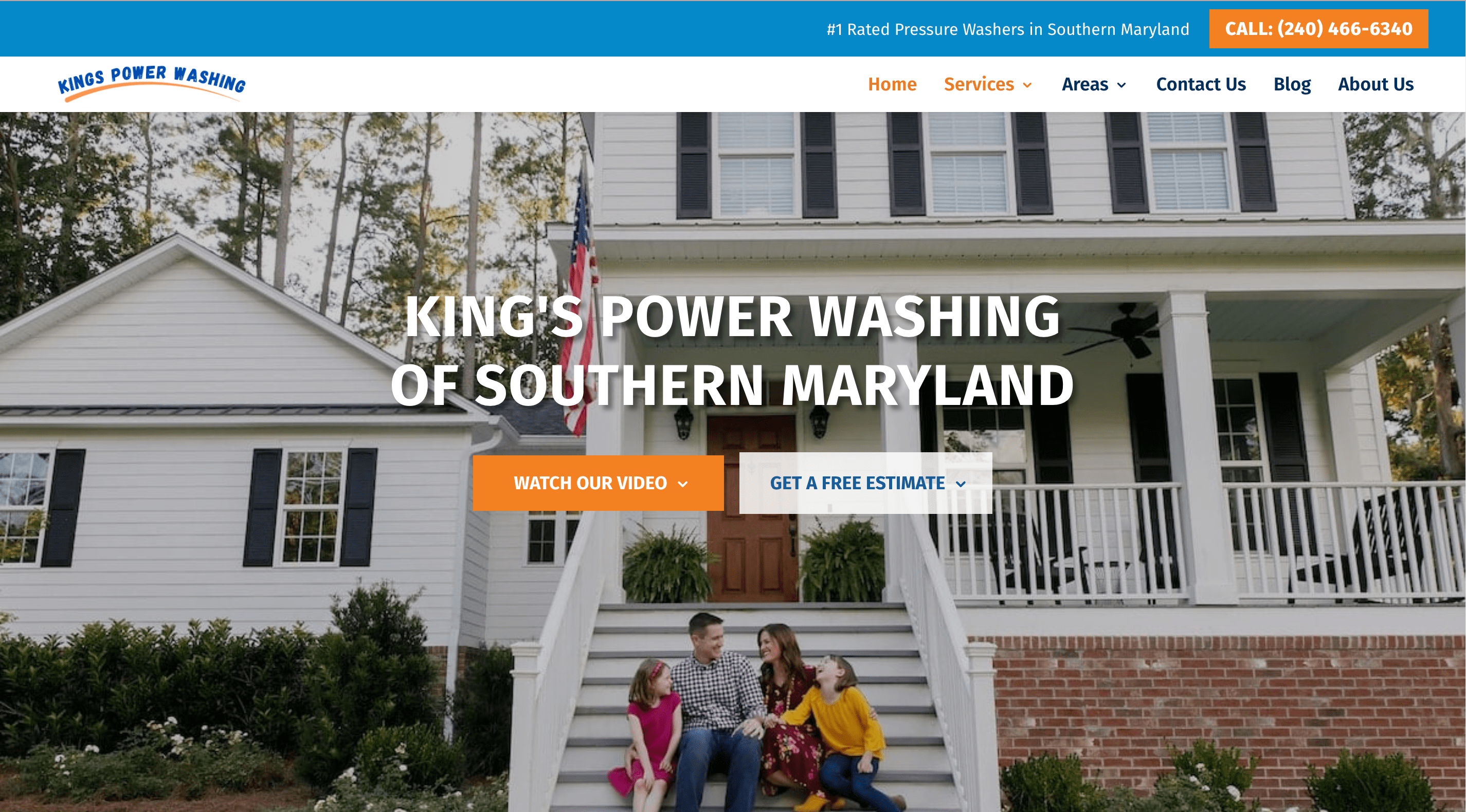 our web design work kings power washing